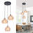 3-light Dimmable Cluster Pendants