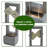 Witta 27.17'' H Modern Geometric Outdoor Water Fountain with LED Light, Contemporary Garden Floor Fountain