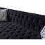 Canapé modulaire en velours noir Lorena-92113164