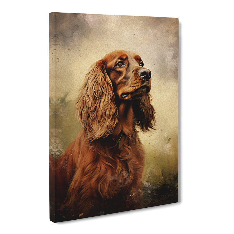 Cocker Spaniel Romanticism No.2 - Print, 76cm H x 50cm W x 3cm D