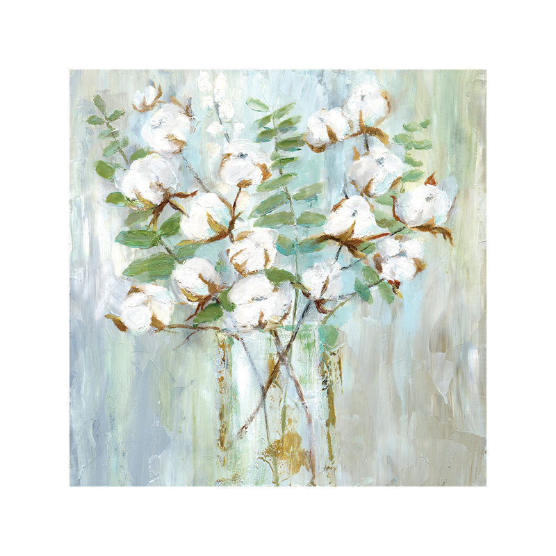 Cotton by Nan - Wrapped Canvas Painting, 45.72 cm H x 45.72 cm W x 1.91 cm D