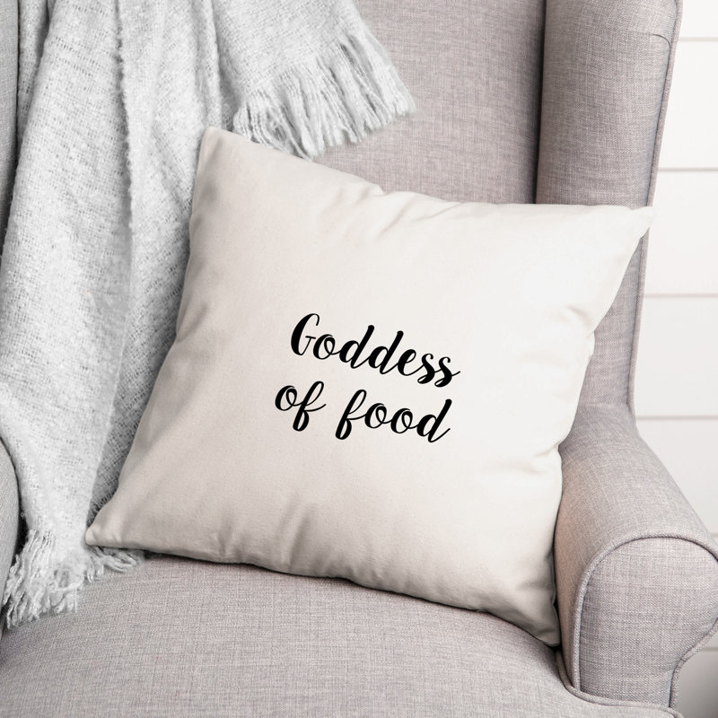 Coussin Goddess of Food, 16 po x 1 po