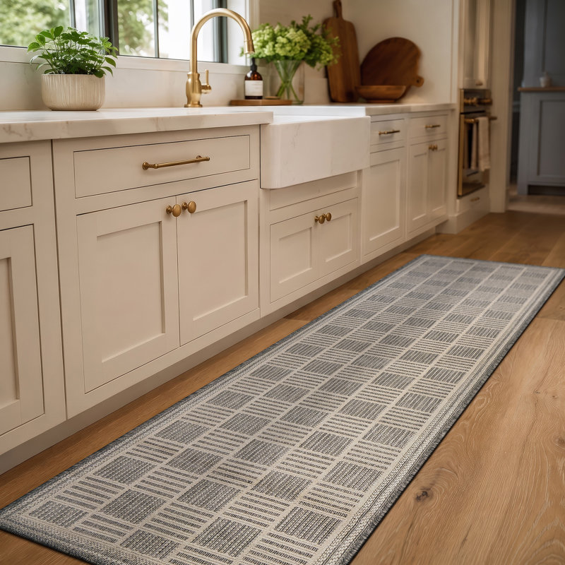 Tapis d'intérieur tissé à la machine Parquet, 2 pi x 6 pi