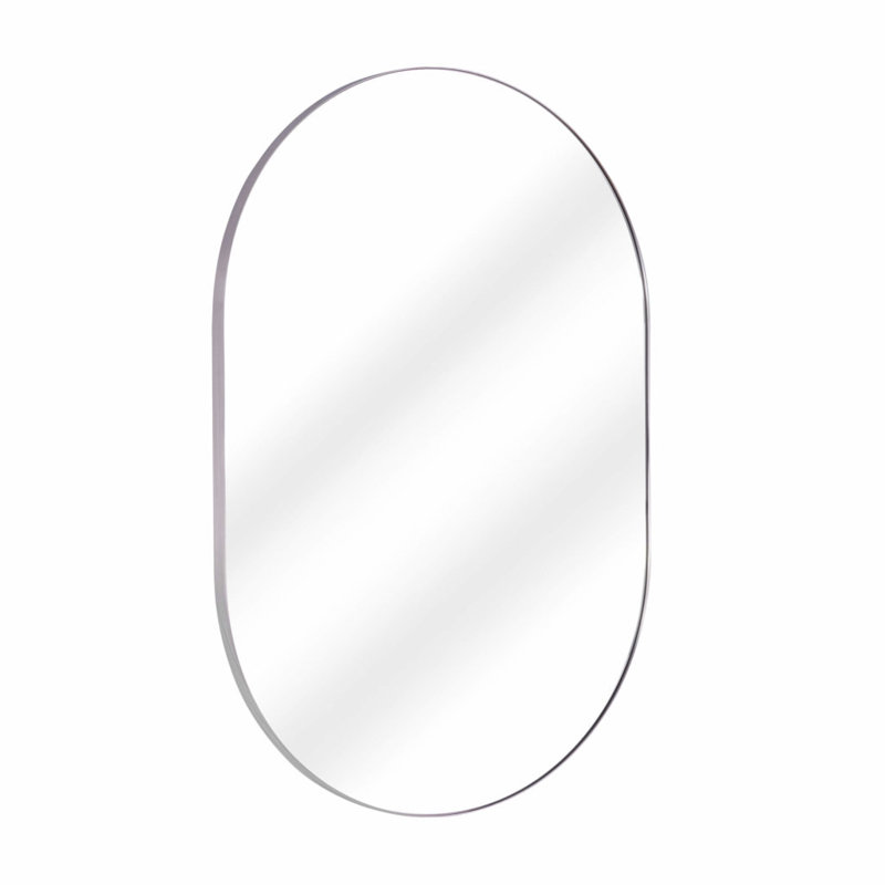 Miroir mural FINE FIXTURES, Satin Nickel