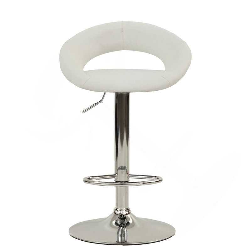 Ensemble de 2 tabourets à hauteur réglable en similicuir