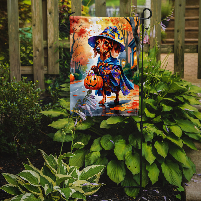Drapeau du jardin Mastiff, Teckel rouge