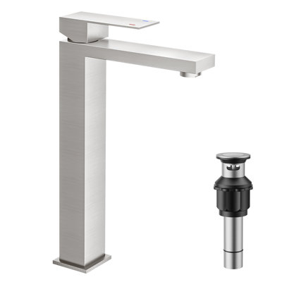 Vessel Bathroom Faucet with Drain Assembly
