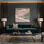 «Abstract Landscape 91», art mural sur toile brune-1248989597