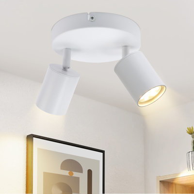 Shawday Flush Mount 2 light GU10 rotated 330° for livingroom bedroom