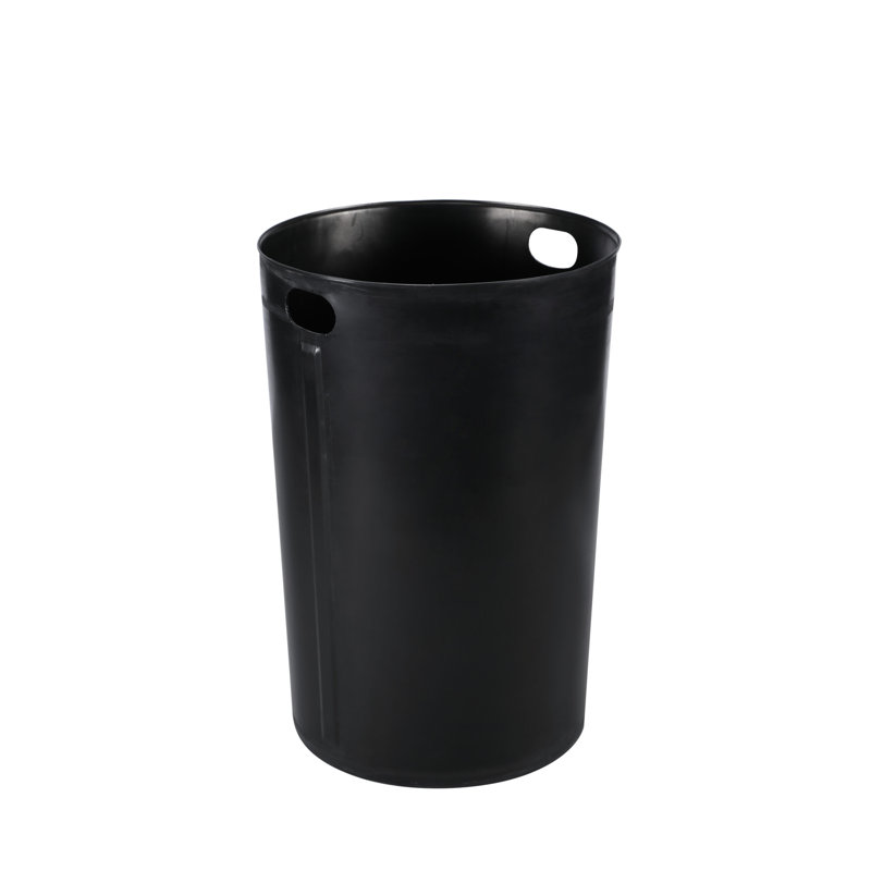 27 gallons Doublure de poubelle ronde en plastique avec poignées pour poubelle d'intérieur, 50 gallons
