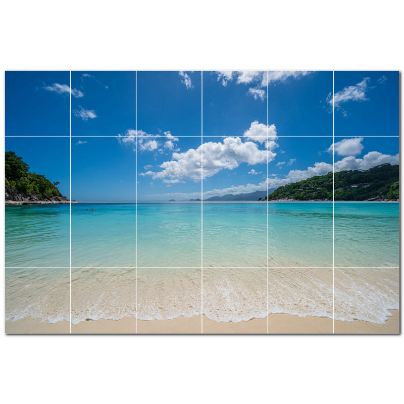 Murale décorative en céramique 4,25 po x 4,25 po