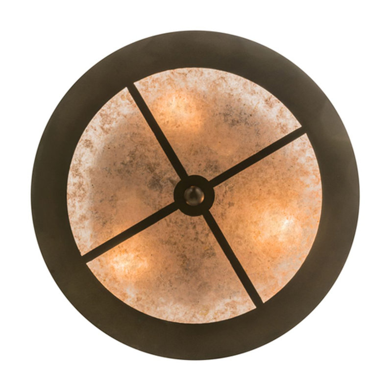 Running Horses 3 - Light Flush Mount