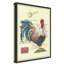 'Postage Stamp Rooster' Graphic Art Print on Wrapped Canvas-30362063