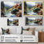 «Pickup Truck Tranquil Lakeside III», reproduction sur toile-40566824-40566827