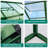 Greenhouse For Outdoors, Aluminum Greenhouse With Quick Setup Structure And Roof Vent-110353897-110353898