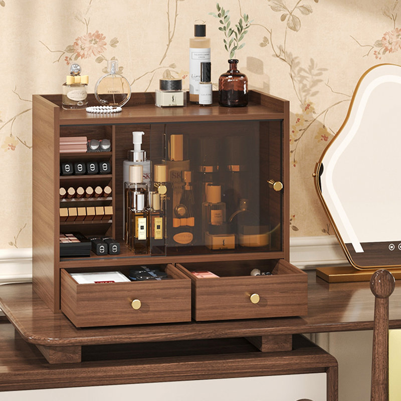 Organisateur de maquillage pour coiffeuse, organisateur de comptoir avec tiroirs
