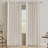 Linen Curtains for Living Room 2 Panels Back Tab Loop Pocket Textured Light Filtering Semi Sheer Rustic Farmhouse Boho Curtain for Bedroom , Pale Oak-16304800-16304807