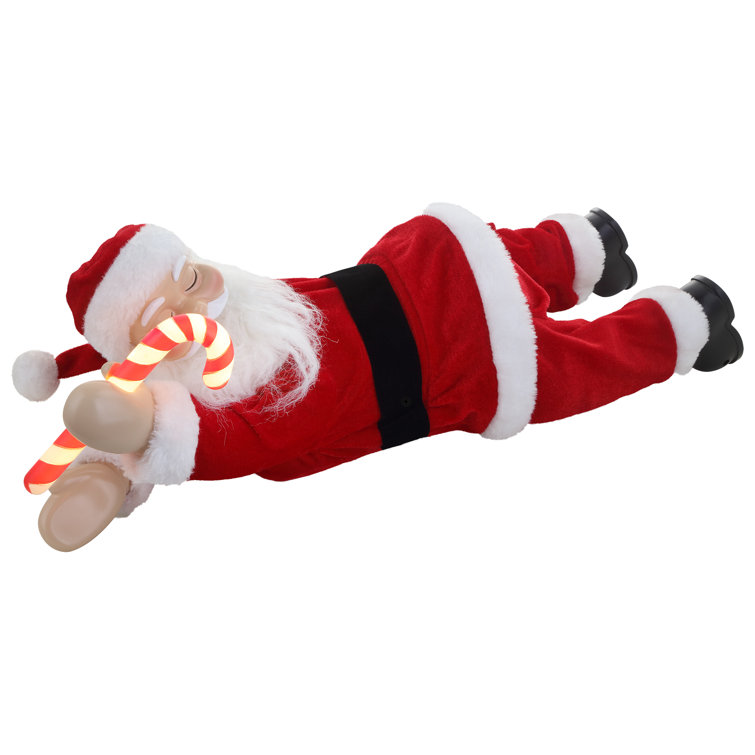 Lazy Sleeping Santa Claus Shelf/Mantle/Door Hanging Figure 3D