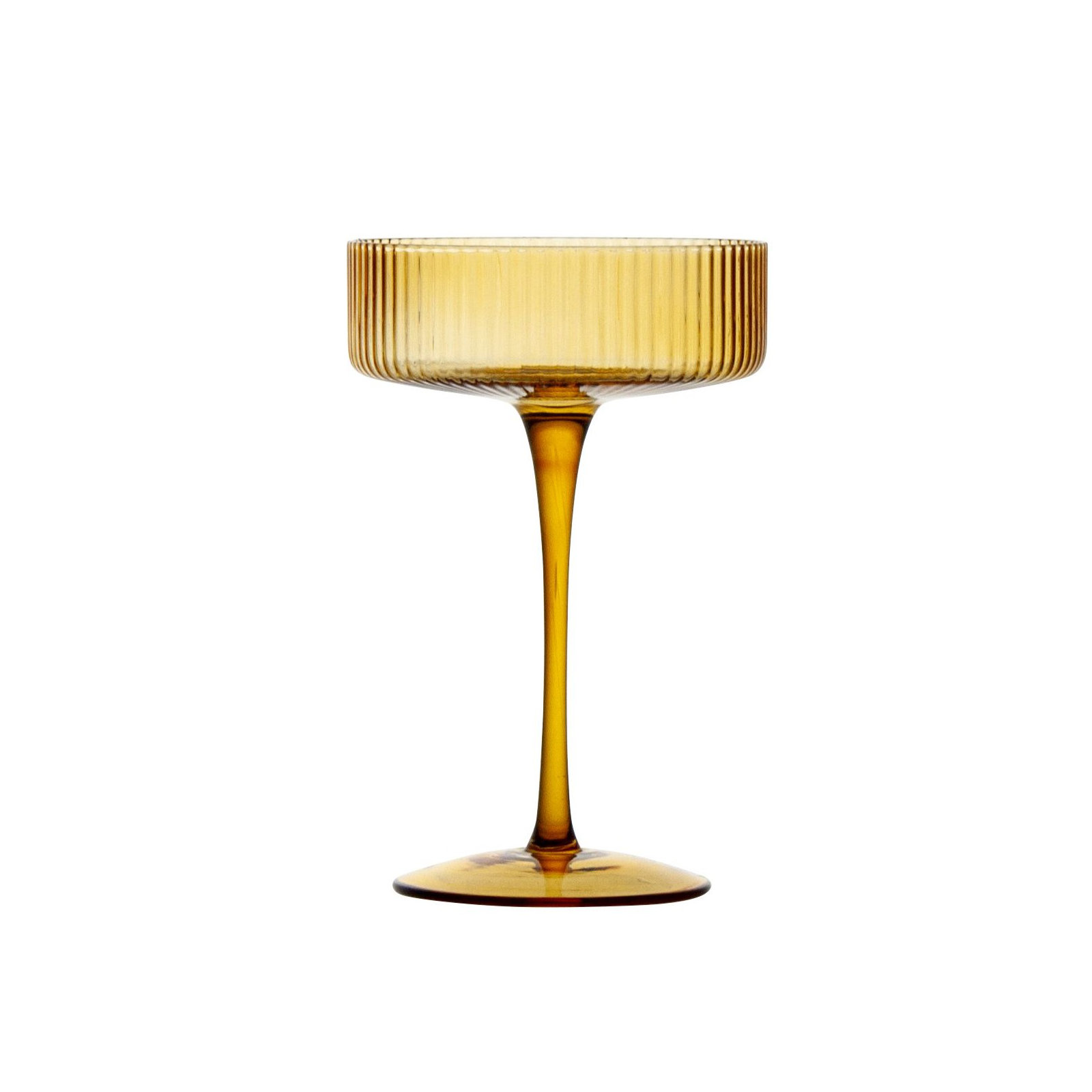 Harmon 10oz. Crystal Coupe Set, Amber
