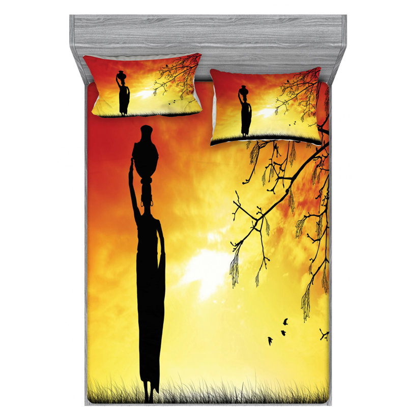 Microfiber Sheet Set, Queen Sheet Set with Pillowcase