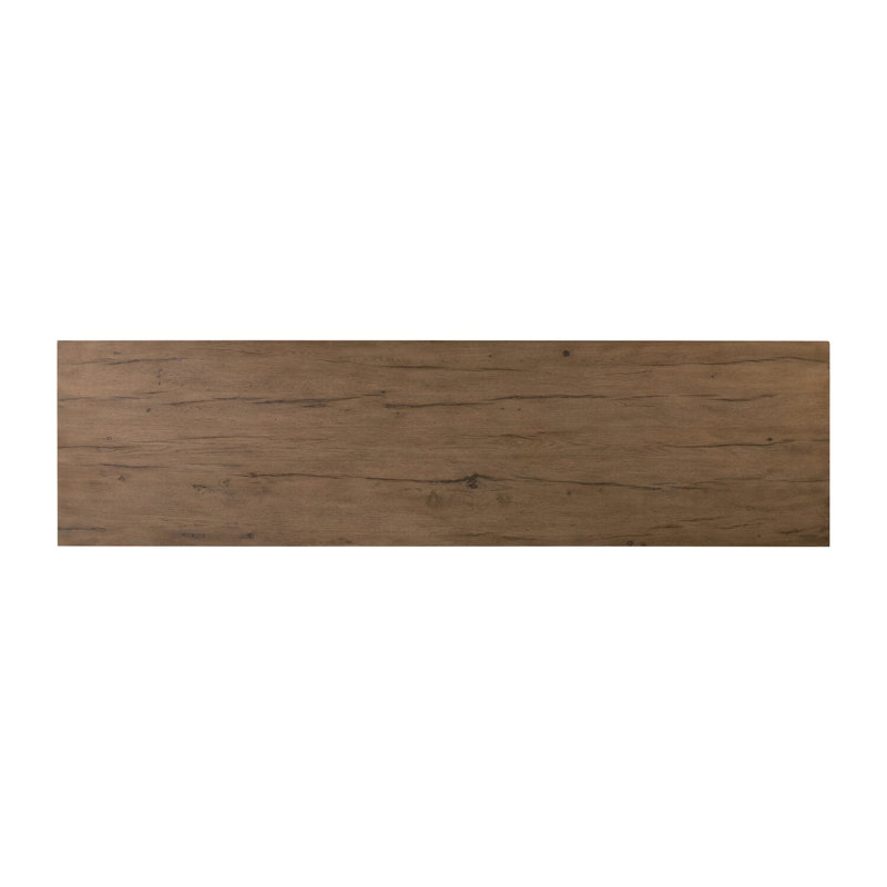Leo 82'' W Solid Wood Sideboard, Rustic Gray