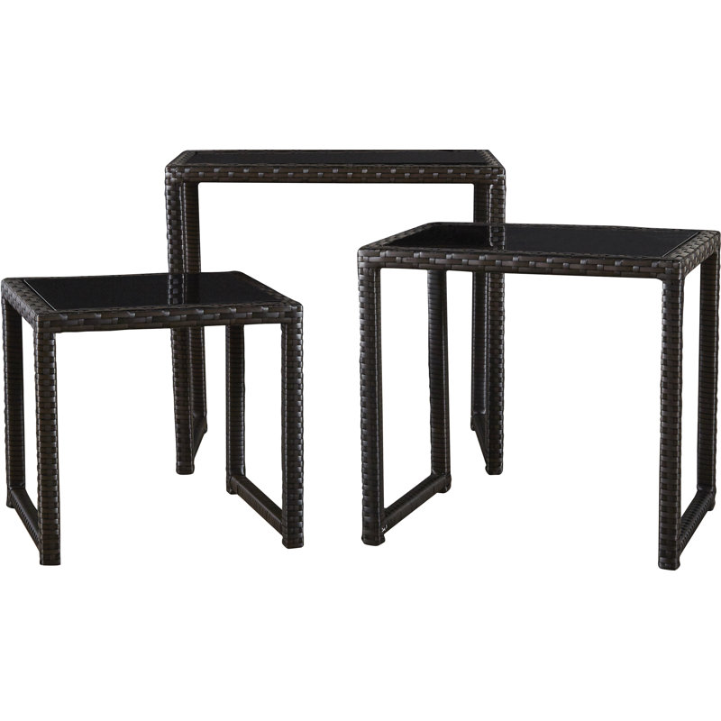 Tables d'appoint gigognes 3 pièces Llanos