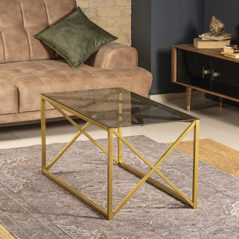 Sunna 94cm W Coffee Table, Gold