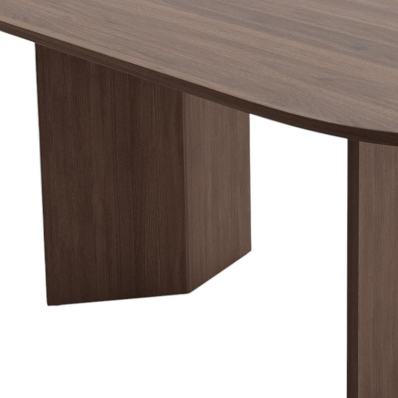 Table de salle à manger 67 po, H 30 po x L 67 po x l 33,5 po, Brown