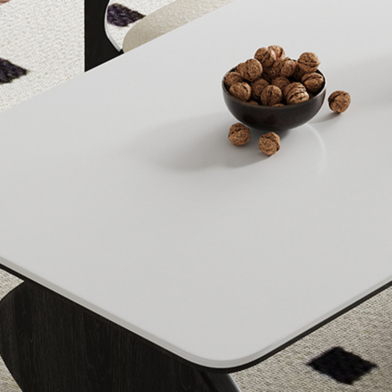 Table de salle à manger en bois de frêne de style Wabi-sabi, H 29,52 po x L 70,83 po x l 35,43 po