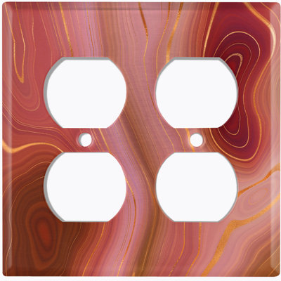 Plaque murale en marbre Marble Earth Strata Swirl