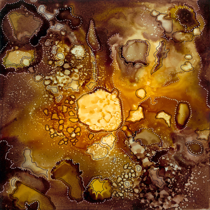 Chestnut Illumination I - Wrapped Canvas Print, 122cm H x 122cm W