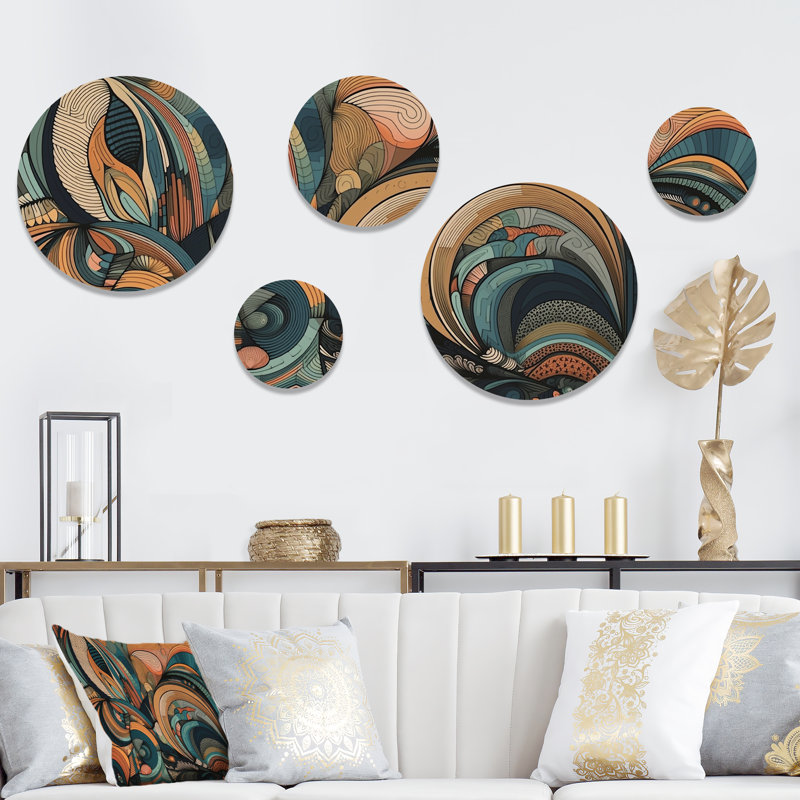 Décoration murale en métal pastel Boho Artwork III - Minimalisme