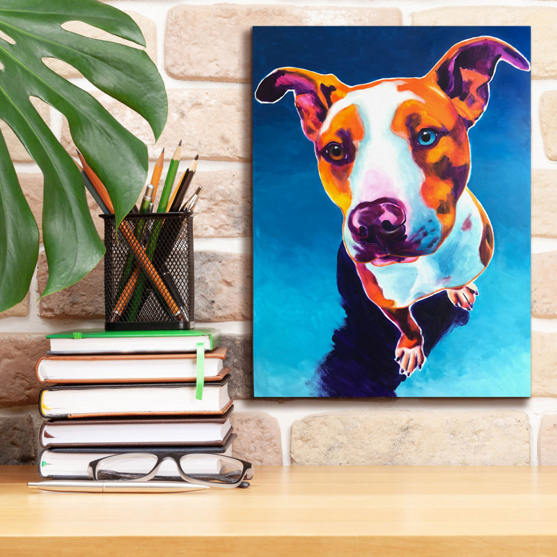 «Pit Bull - Bentley» par Dawg Painter, H 16 po x l 12 po x P 0,75 po