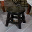 Repose-pieds Shyloh, tabouret en bois-853718300