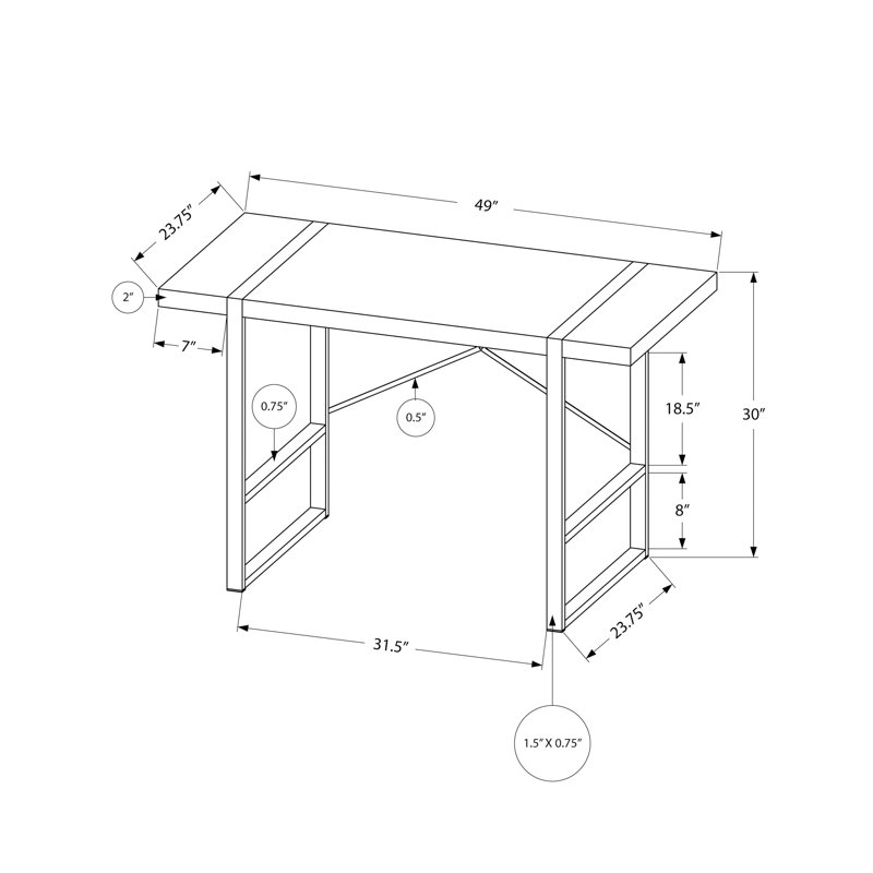 Table de bricolage, Noir, Noyer