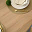 Ensemble de table de salle à manger 60 "en placage de bois avec chaises rembourrées et pieds en bois massif