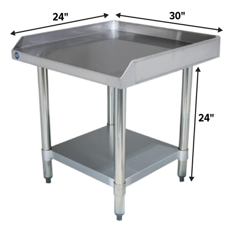 Table de mixage et équipement industriel en acier inoxydable Express KitchQuip - H 24 po x l 24 po x P 30 po