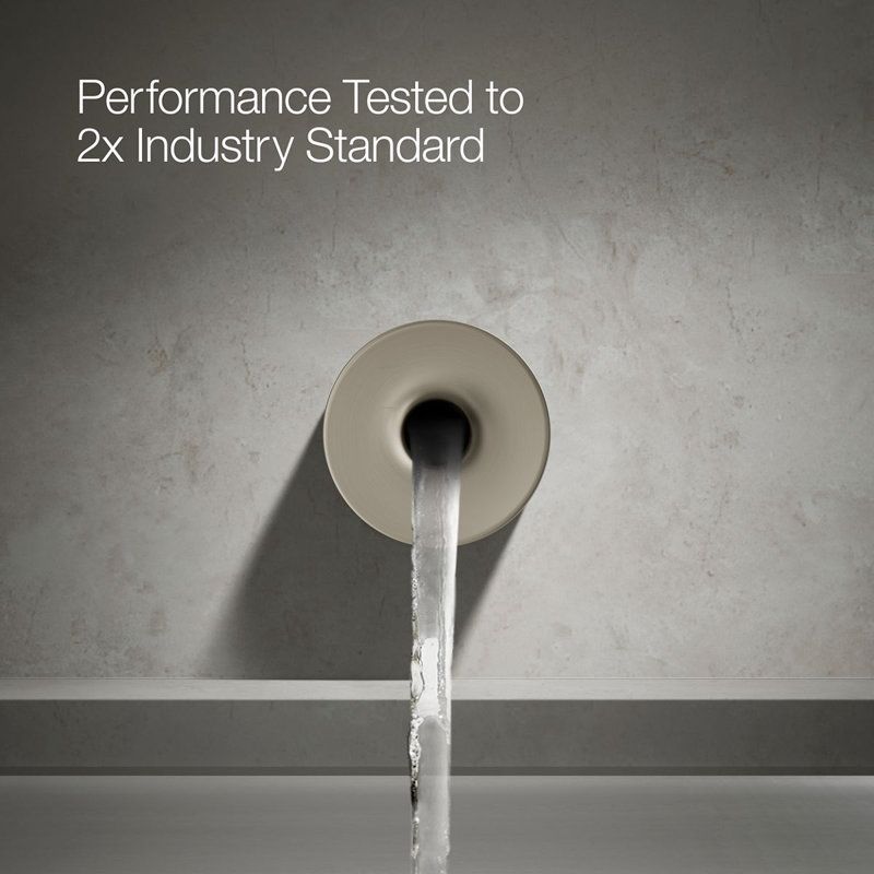 Laminar Wall- or Ceiling-Mount Bath Filler with 0.95" Orifice, Vibrant Brushed Nickel