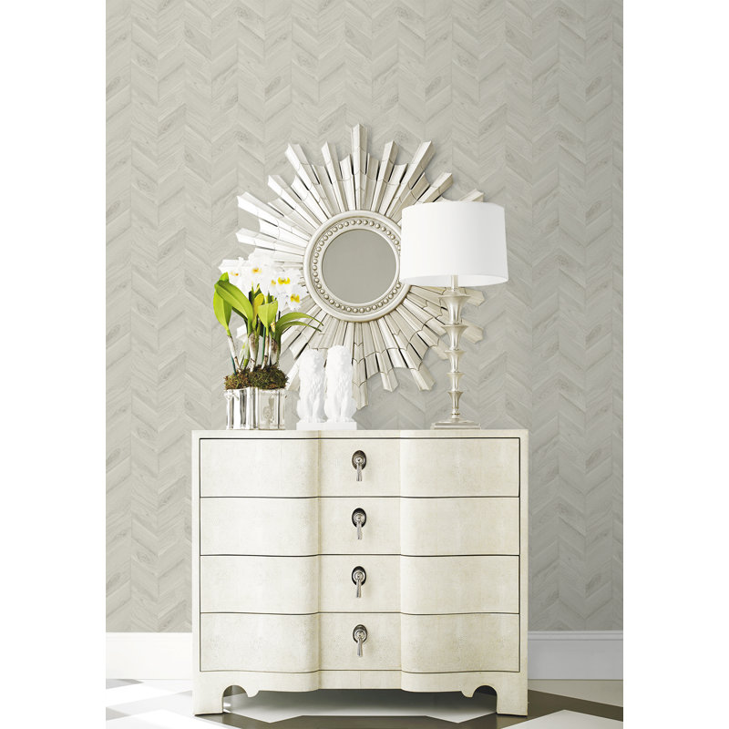 Grass Cloth Wallpaper Roll, Acadia White