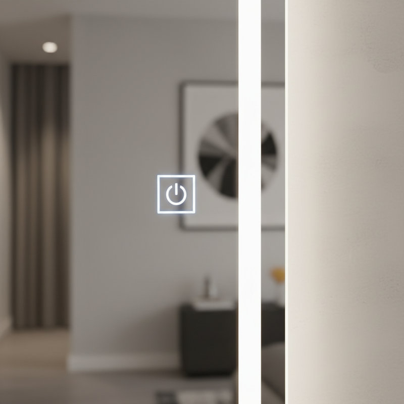  Miroir à DEL pleine longueur 64 po x 21 po - sans cadre, à 3 lumières à intensité variable, incassable pour la chambre à coucher, le vestiaire ou la salle de sport