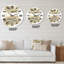 Noires noires et beiges - horloge murale moderne-60187428