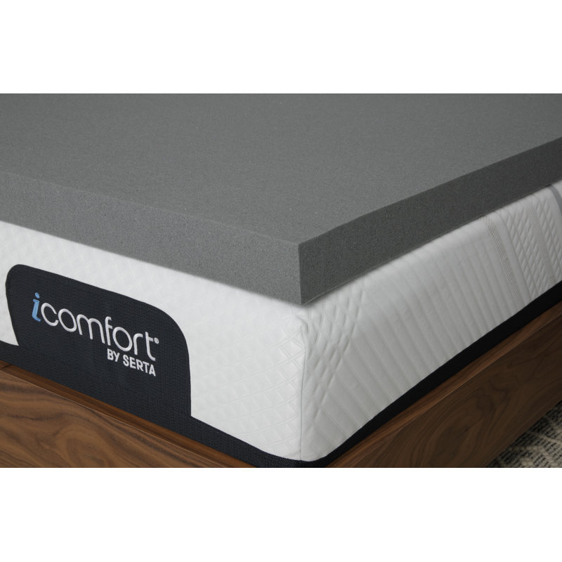 Serta Carbon Dream Memory Foam Mattress Topper, 3 Inch, Twin