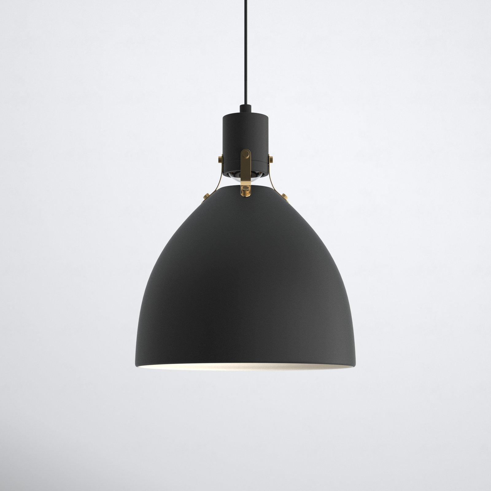 Pendant lamp - LLLL.01 - llll - aluminum / fabric / original design