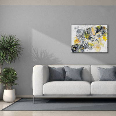  'Abstract Pouring S' by Jean Plout Canvas Wall Art, 34" x 26"