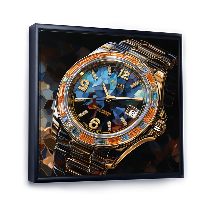 Luxury Luxury Diamond Dusk I - reproduction, Cadre flottant noir, H 30 po x l 30 po x P 1 po