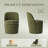 Small Barrel Swivel Upholstered Dining Chair with Storage,No Assembly-361814686