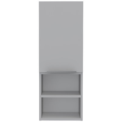 Mila Bathroom Cabinet, With Two Internal Shelves, Two External Shelves And Single Door, White
