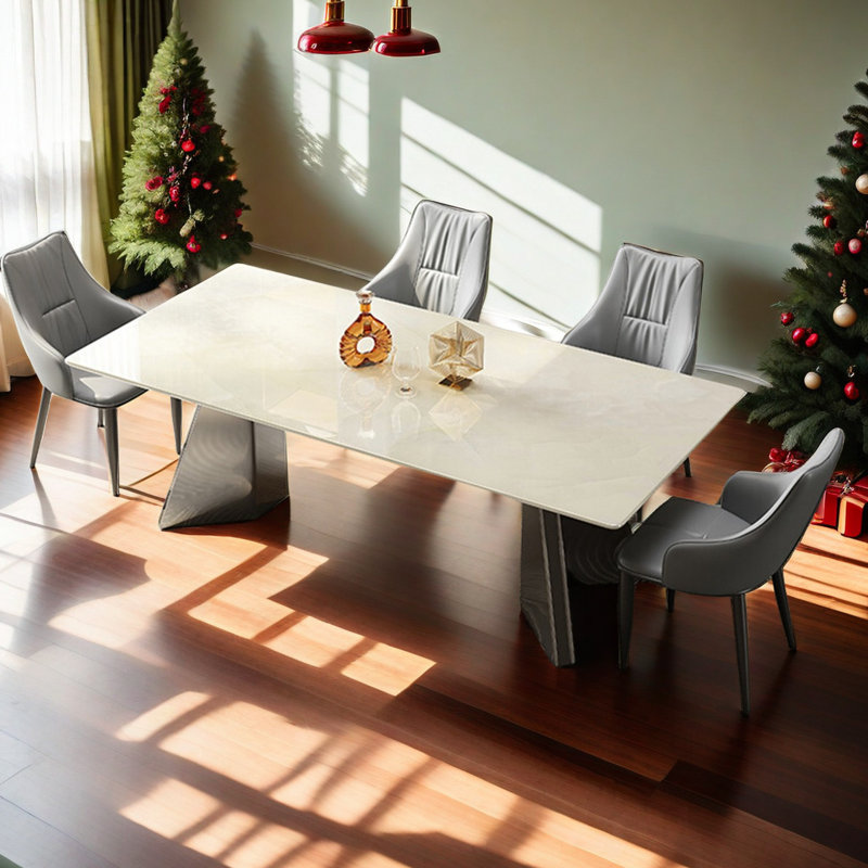 Table de salle à manger Pure Pure White, H 29,52 po x L 55,11 po x l 31,49 po