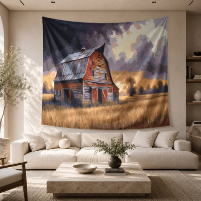 Thanksgiving Barn and farmhouse scenes Wall Tapestry