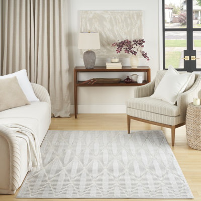 Tapis intérieur gris clair Nourison Care Free